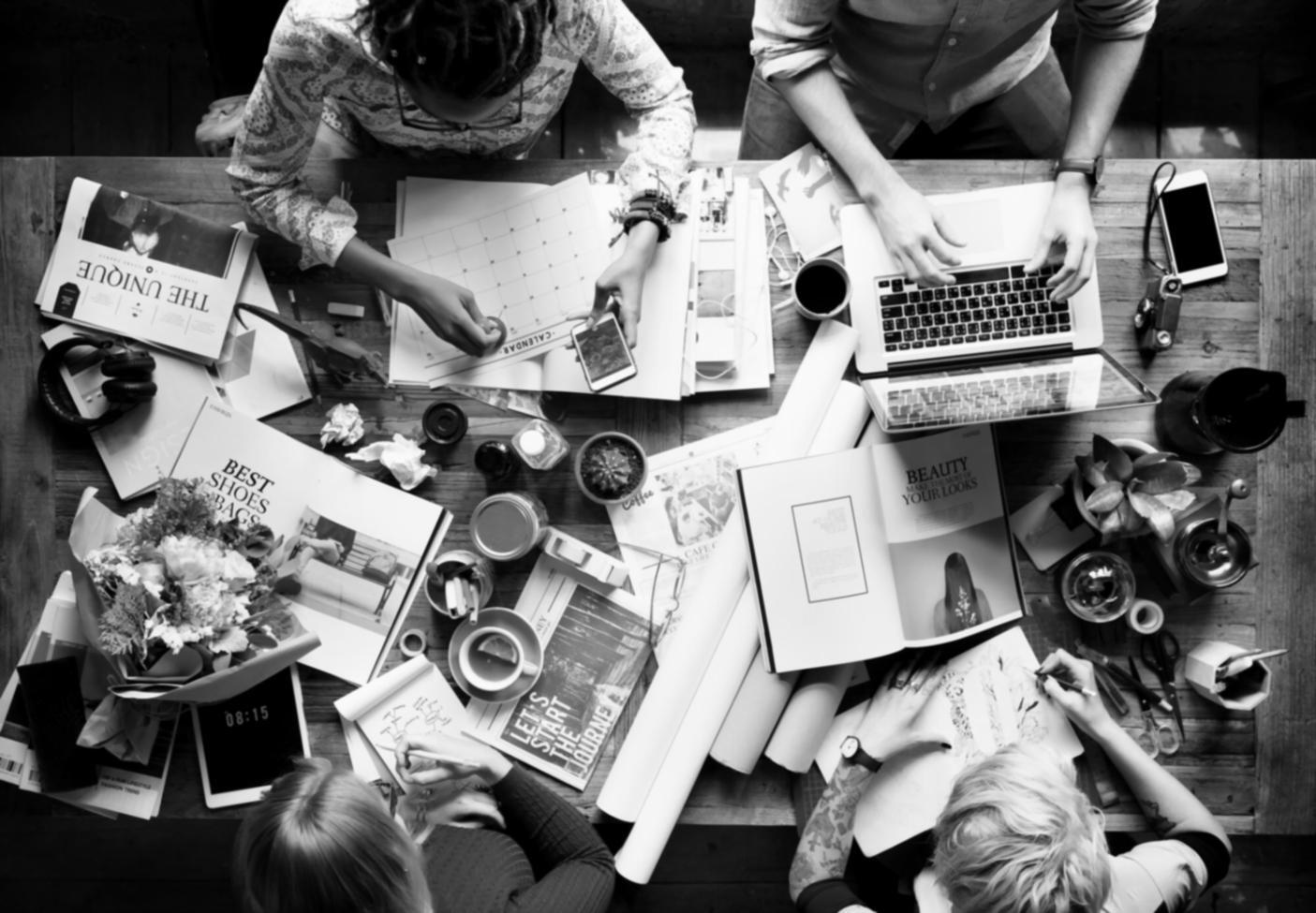 Small business owner reviewing financial documents